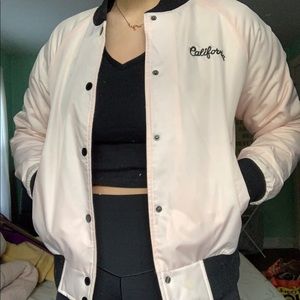 ☁️Forever 21 Girl Club Pink Bomber Jacket